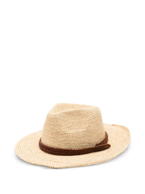 DRAGON DIFFUSION woven braided-strap sun hat Neutrals SDCRA02