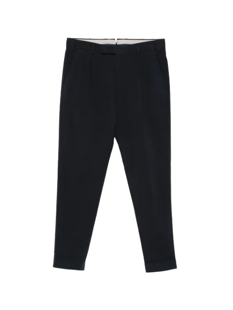 PT Torino pleated tapered trousers Blue CORTZAZ40FWDNK30