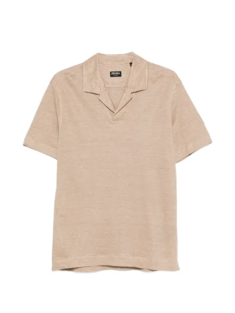 Zegna V-neck T-shirt Neutrals UH352A3H747