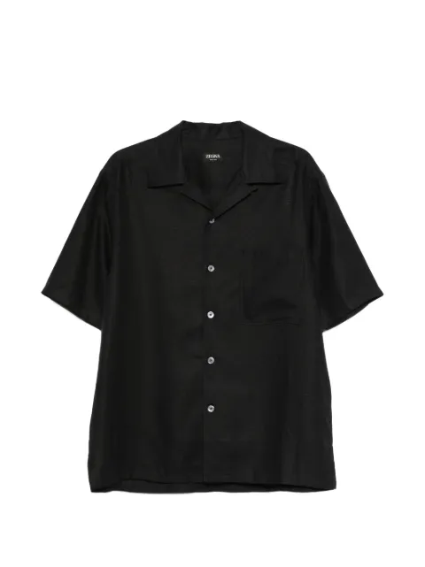 Zegna chest-pocket shirt Black UHX30A3SCP5BLKG