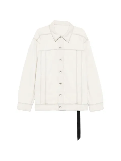 Rick Owens DRKSHDW topstitching jacket Neutrals DU01F4761
