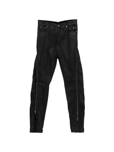 Rick Owens DRKSHDW buttoned zip-detail jeans Black DU01F4363DBK