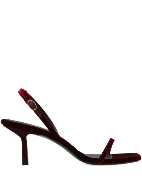 NEOUS 80mm velvet-textured heeled sandals Red 00498V09NOQUIVELVET