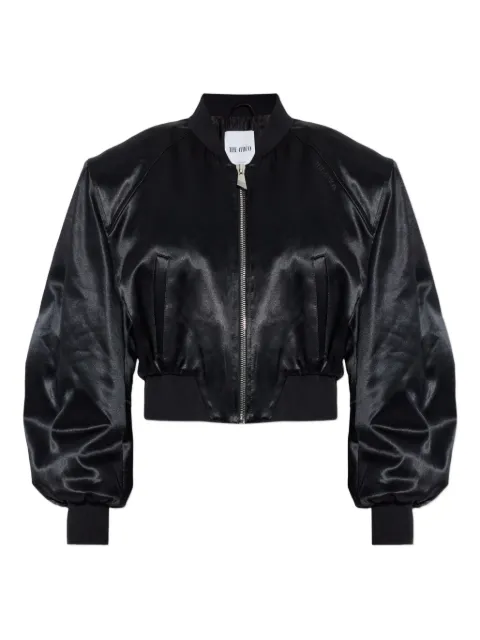 The Attico zip-up bomber jacket Black 260WCB00104