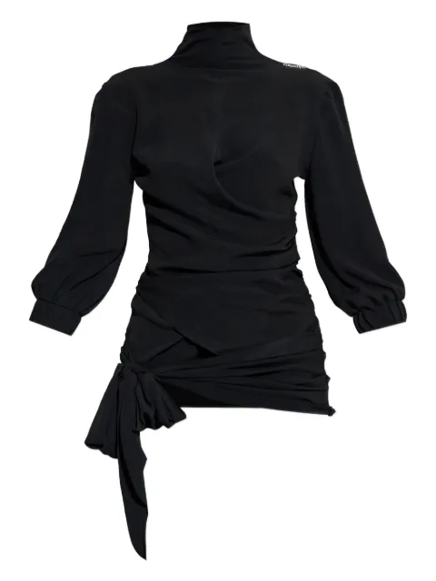 The Attico tie-detail blouse Black 260WCI00030AAS001AA