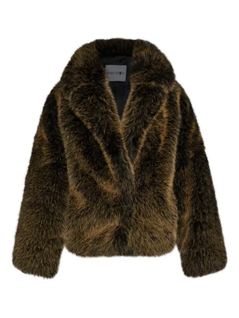 STAND STUDIO faux-fur jacket Brown 666119426