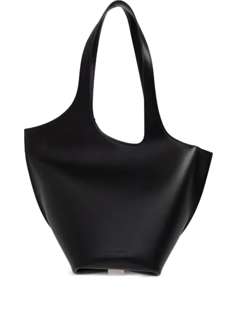 The Attico La Scoop leather shoulder bag Black 260WAH00062LBT019AA