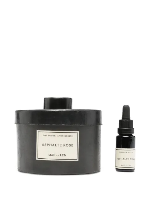 MAD et LEN Asphalte Rose totem pot pourri (12ml) Black PPPAAR