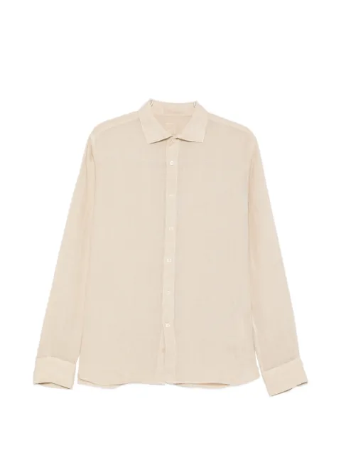 120% Lino buttoned long-sleeve shirt Neutrals 33ALIM13110000115000