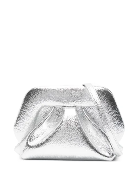 Themoirè magnetic-fastening clutch bag Silver 261WTMBS0OOBL