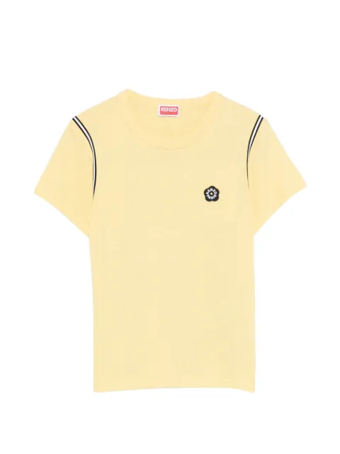 Kenzo logo-appliqué T-shirt Yellow FG52TS2054SK