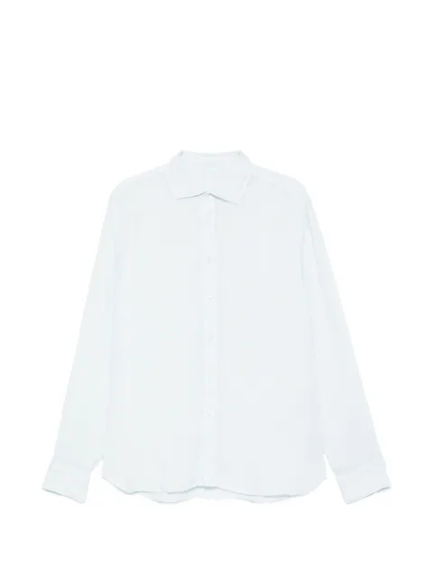 120% Lino collared shirt Blue 33ALIM13110000115000000205