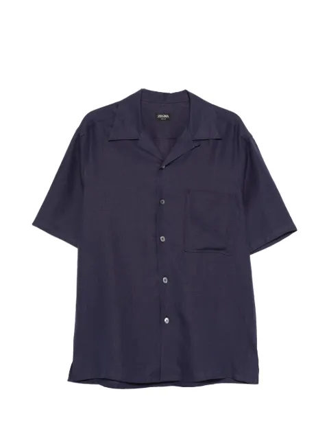 Zegna short-sleeve shirt Blue UHX30A3SCP5