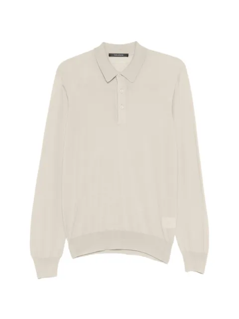 Tagliatore Zeno button-detail polo shirt Neutrals ZENOGSE2607113