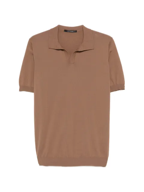 Tagliatore Keith collared T-shirt Brown KEITHGSE2601168