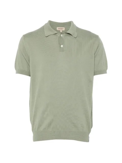 Woolrich buttoned short-sleeve polo shirt Green CFWOKN0363MRUF0787