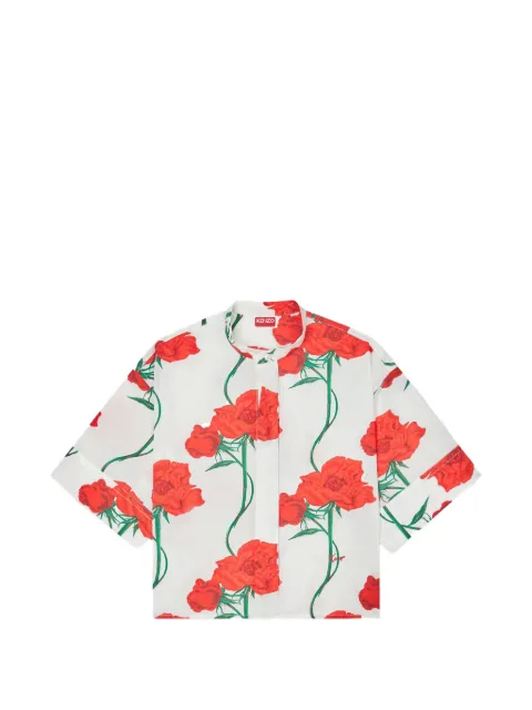 Kenzo floral-print shirt White FG52CH2819O2