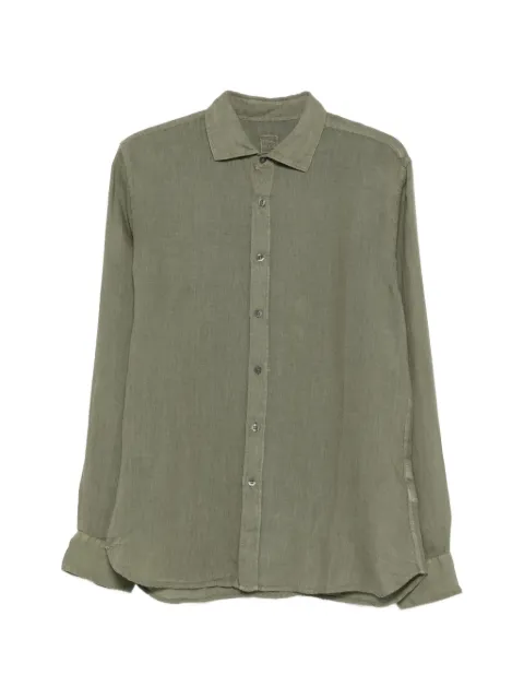 120% Lino buttoned shirt Green 33ALIM13110000115000