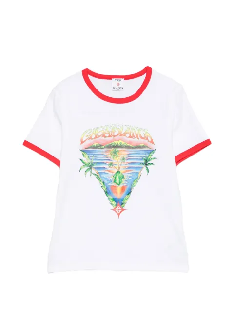Casablanca graphic T-shirt White WSP26JTS04902