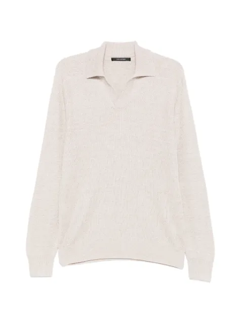 Tagliatore long-sleeves polo shirt Neutrals KENDALLGSE2602