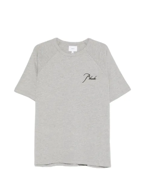 RHUDE embroidered T-shirt Grey RHPS26TT01103