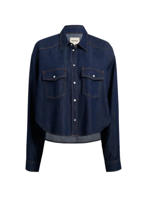 KHAITE Grenon shirt Blue 118492E12