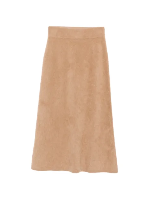 Lisa Yang Asta elasticated-waistband midi skirt Neutrals 2023317