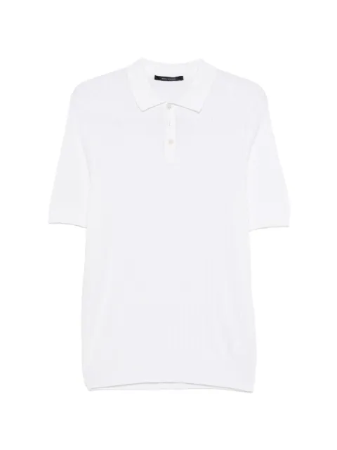 Tagliatore Kart ribbed polo shirt White KARTGSE2601