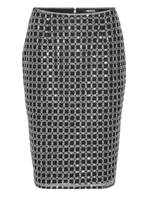 ROTATE BIRGER CHRISTENSEN beaded-embellishment midi skirt Black 115453100