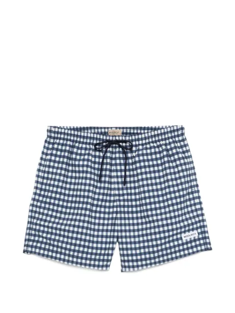 Woolrich elasticated-waistband swim shorts Blue CFWOSM2000MRUT53253069