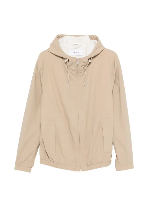 Lardini hooded zip-up jacket Neutrals PANERYPASP66602