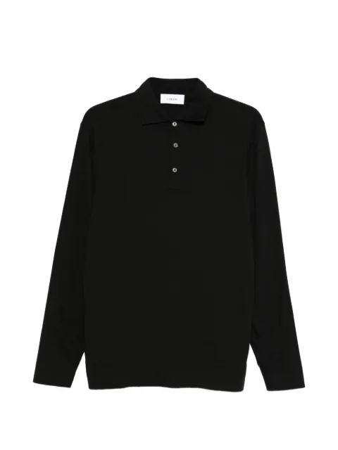 Lardini long-sleeve polo shirt Black CNLPML56CN64051