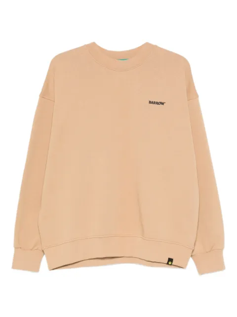 BARROW logo-detail long-sleeve sweatshirt Neutrals F5BWUASW069