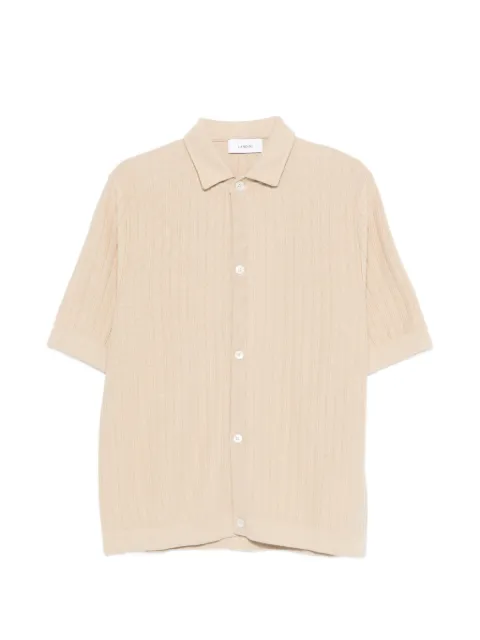 Lardini ribbed shirt Neutrals PALCMC10PA66017
