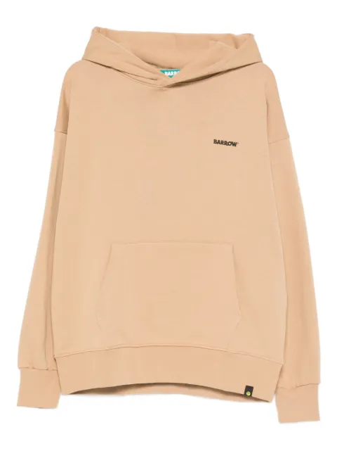BARROW logo-detail long-sleeve hoodie Neutrals F5BWUAHS068