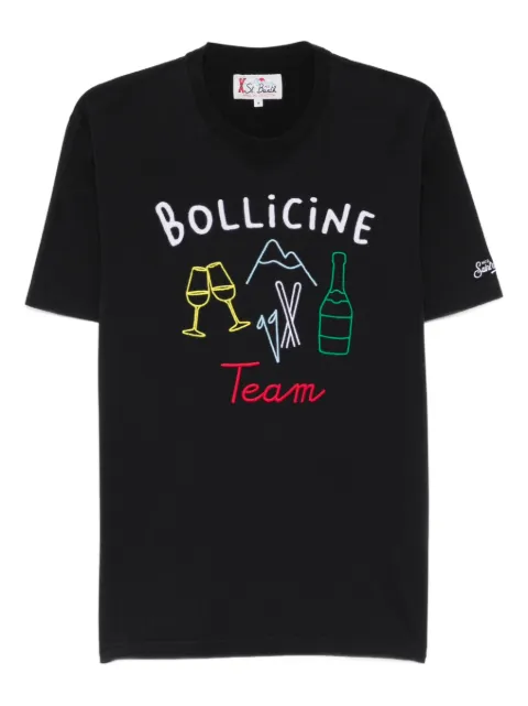 MC2 Saint Barth Arnott embroidered T-Shirt Blue ARN0004