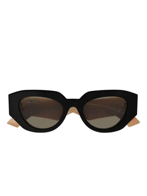 Gucci Eyewear logo-detail sunglasses Black GG1421S008