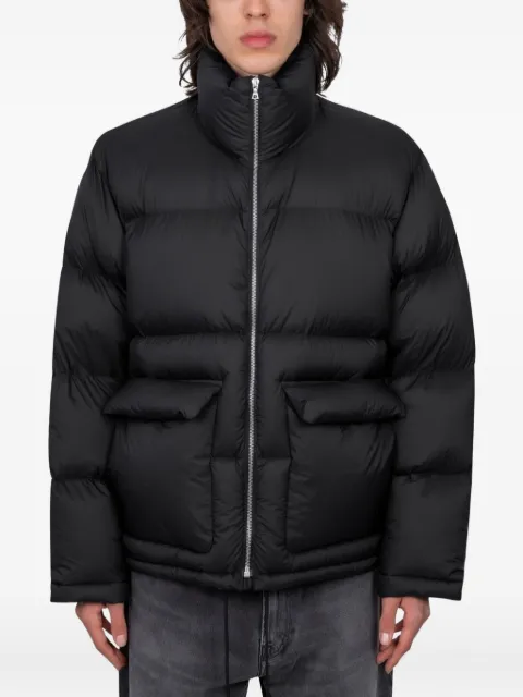 Auralee zip-fastening padded jacket Black A25AB01NL