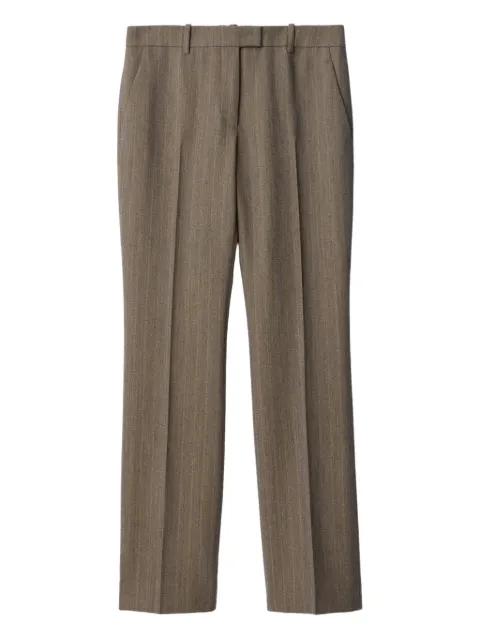 Burberry striped straight trousers Grey 8116242
