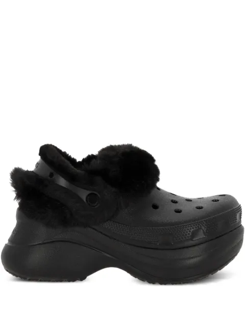 Crocs Bae textured lined platform slip-on Black CR211753BLK