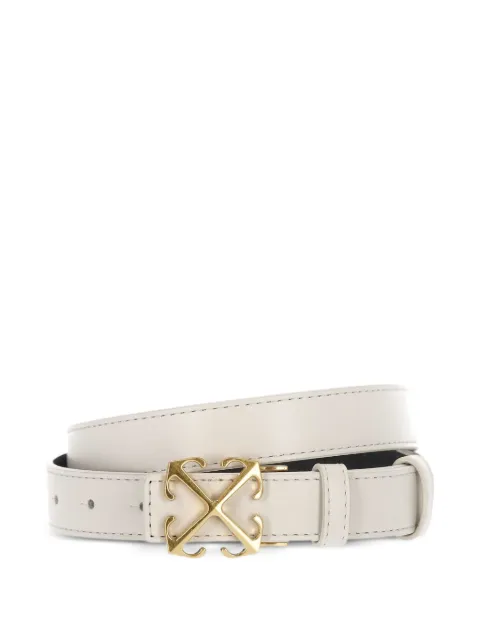 Off-White signature Arrows motif-buckle leather belt Neutrals OWRB13AC99LEA0010410