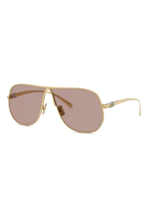 Miu Miu Eyewear geometric-frame sunglasses Gold MUA56S