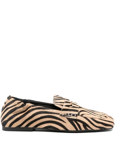 Ash Barkley zebra print loafers Brown BARKLEY06