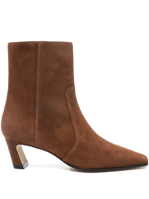 Stuart Weitzman 55mm square-toe boots Brown SM498