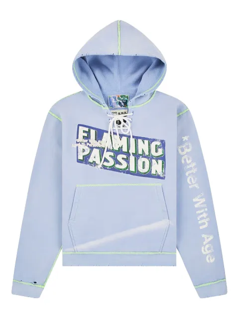 Better with Age Flaming Passion hoodie Blue BWA01