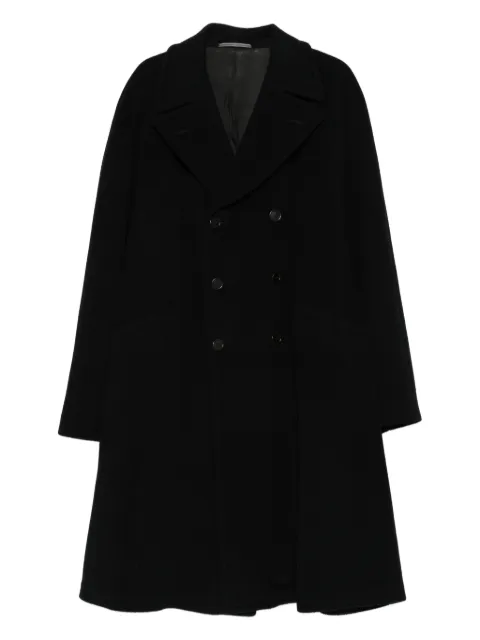 Romeo Gigli Pre-Owned 1990s ROMEO GIGL Idouble-breasted coat Black RG820TI