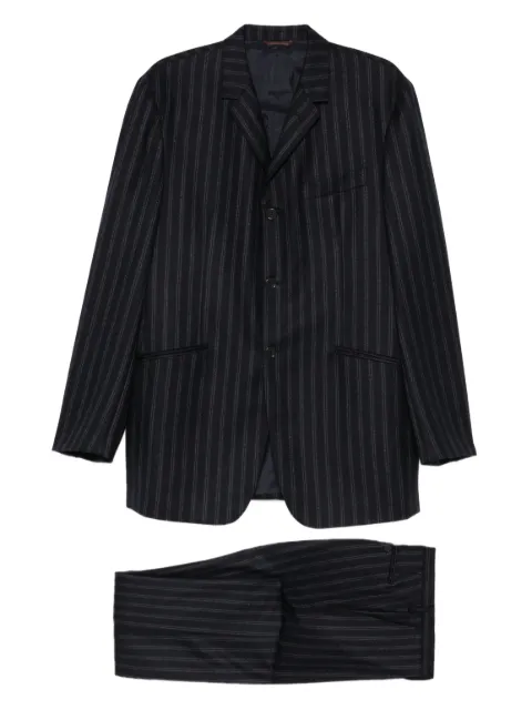 Romeo Gigli Pre-Owned 1990s striped suit Blue RG600TF