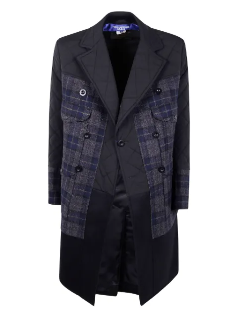 Junya Watanabe MAN quilted check coat Blue WPC0010513