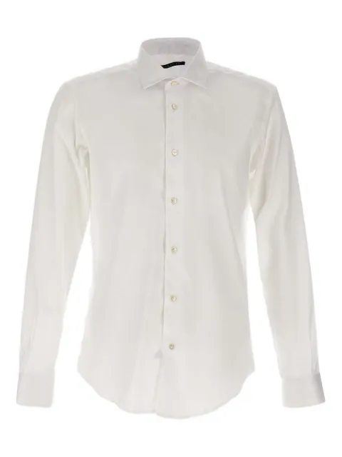 Brian Dales classic collar button cuff shirt White BS50ST8704001