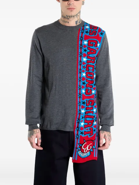 Comme Des Garçons Shirt scarf-detailed top Grey FPN004W25GREY